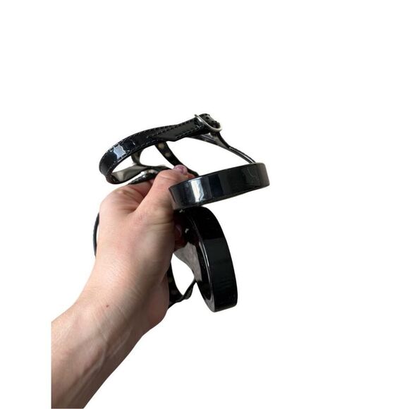 Stuart Weitzman Women's Goldie Jelly Sandals size 10 Black Pearls Slingback - Picture 8 of 9